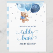 瓶の看板にキャンディーを付けるテディの数を推測する (正面/裏面)