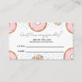 瓶の赤ちゃんシャワーゲーム内のSPrinklesの数 エンクロージャーカード (正面)