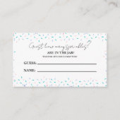 瓶の赤ちゃんシャワーゲーム内のSPrinklesの数 エンクロージャーカード (正面)