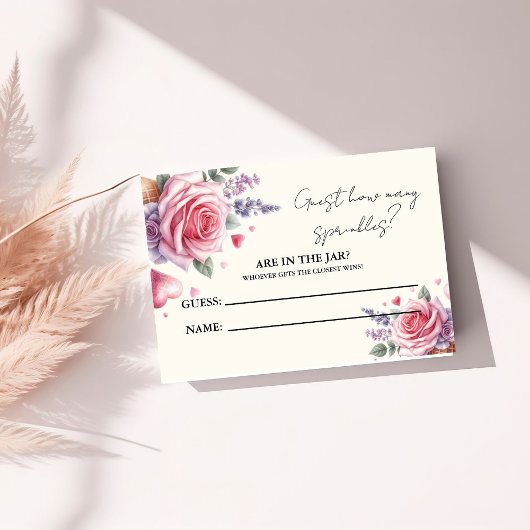 瓶の赤ちゃんシャワーゲーム内のSPrinklesの数 エンクロージャーカード