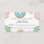 瓶の赤ちゃんシャワーゲーム内のSPrinklesの数 エンクロージャーカード (正面)