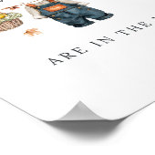 瓶の赤ん坊シャワーにパンプキ素朴ンを何個入れ ポスター (角)