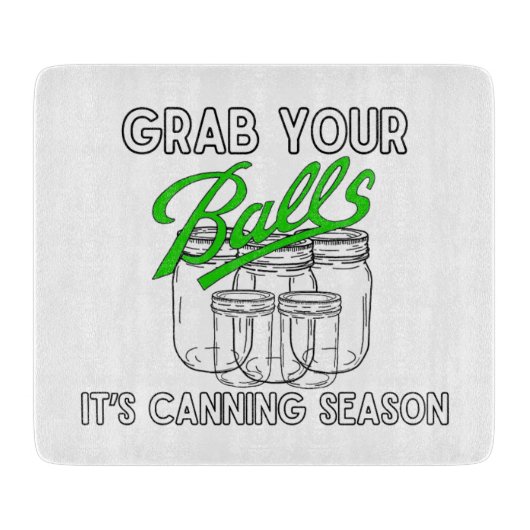 瓶を取れ…缶詰の季節だ カッティングボード (正面)