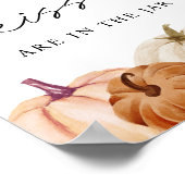 瓶カボチャのキス数を推測する ポスター (角)