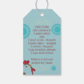 瓶ギフトのスープラベルレシピチキン ギフトタグ (裏面)