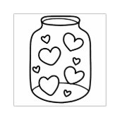 瓶ハート ラバースタンプ (インプリント)