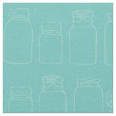 瓶パターン生地を缶詰にするメーソンジャー ファブリック (クローズアップ)