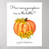 瓶ポスターに入っているカボチャの数 ポスター (正面)