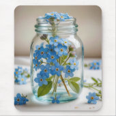 瓶忘れに入った花 マウスパッド (正面)