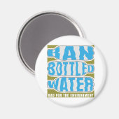 瓶詰めの水を禁止する マグネット (正面/裏面)