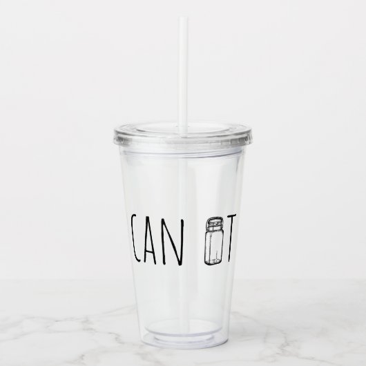 瓶詰めシーズン到来！ヴィンテージガラス瓶 アクリルタンブラー (正面)