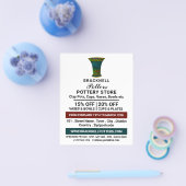 瓶飾、陶器店、陶器広告 チラシ (シングル)