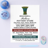 瓶飾、陶器店、陶器広告 チラシ (シングル)