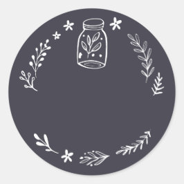 瓶/スパイスのステッ空白のクラベル ラウンドシール