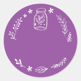 瓶/スパイスのステッ空白のクラベル ラウンドシール