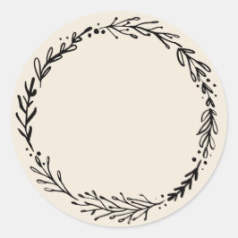 瓶/スパイス空白のステッカーラベルII ラウンドシール