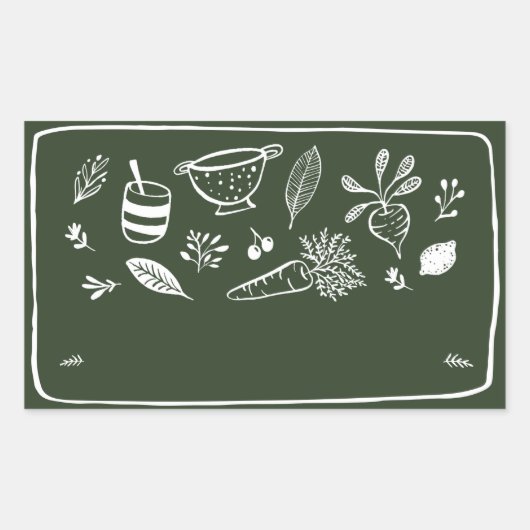 瓶/スパイス ブランク ステッカー ラベル VIII (正面)