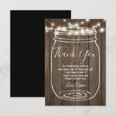 瓶、マソンジャー、 大人、感謝カード サンキューカード (正面/裏面)