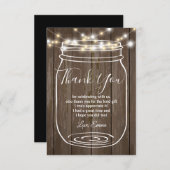 瓶, メイソンジャー, 大人, 感謝カード (正面/裏面)