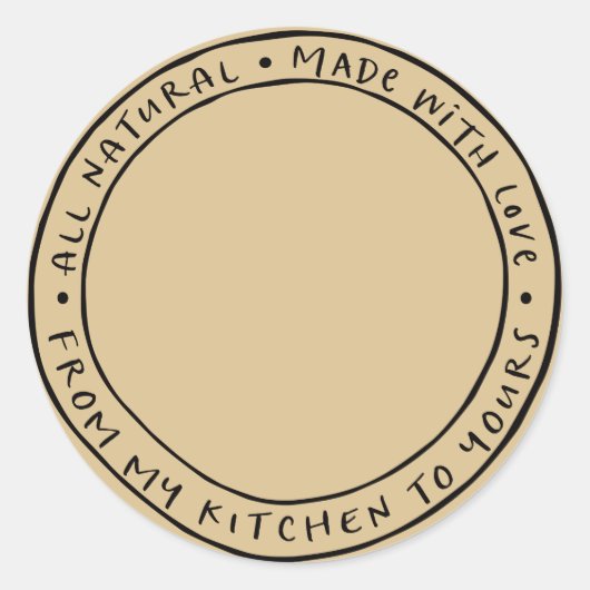 瓶 / 自然派 オーガニック スティッカー ラベル (正面)