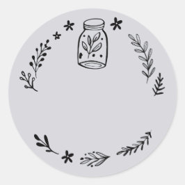 瓶 / 香料 空白贴纸标签 ラウンドシール