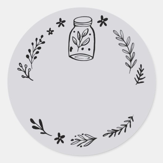 瓶 / 香辛料 ブランク ステッカー ラベル (正面)