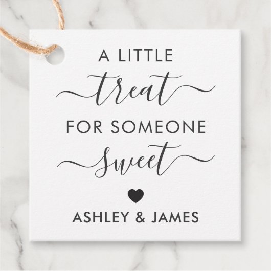 甘いあの人への小さなプレゼント ギフトタグ, クラフト フェイバータグ (正面)