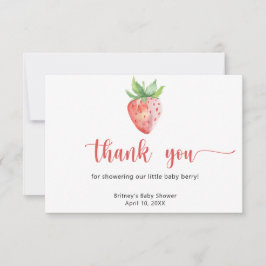 甘いいちご感謝していお前 サンキューカード