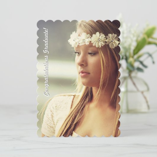 甘いうろこ2枚の写真卒業アナウンス 案内状 (スタンド正面)