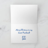 甘いおもしろいジンジャーブレッドの夫 カード (内部)