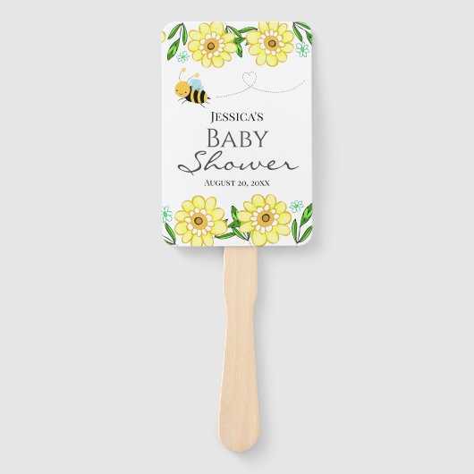 甘いお洒落はちみつ蜂の赤ちゃんシャワー ハンドファン (正面)