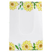 甘いお洒落はちみつ蜂の赤ちゃんシャワー ミディアムペーパーバッグ (裏面)