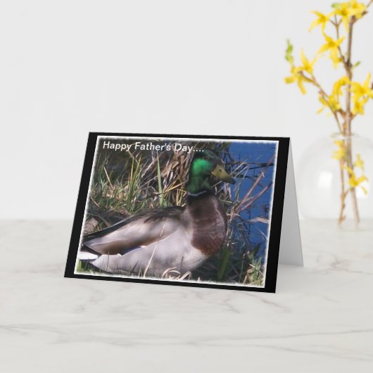 甘いお父さんの日の短い挨拶またはノートカード カード (黄色い花)