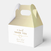 甘いお礼の結婚式の引き出物箱 フェイバーボックス (裏面サイド)