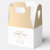 甘いお礼の結婚式の引き出物箱 フェイバーボックス (オープン)