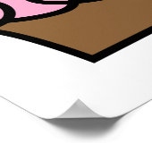 甘いお祝いカップケーキとギフトボックス ポスター (角)