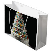 甘いお祝いクリスマスツリーケーキ ラージペーパーバッグ (正面アングル)