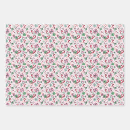 甘いお祝いミックス ラッピングペーパーシート