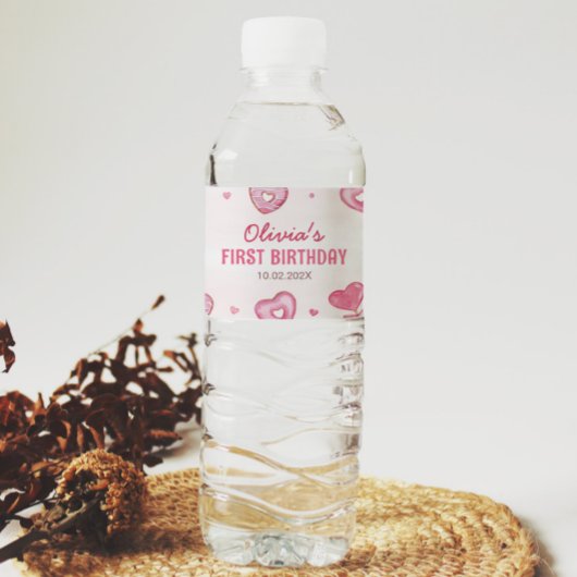 甘いお祝い誕生日ウォーターボトルラベル ペットボトルラベル