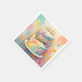 「甘いお祝い」 スタンダードカクテルナプキン (角)
