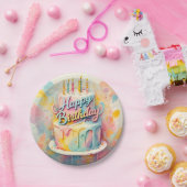 「甘いお祝い」 ペーパープレート (パーティー)