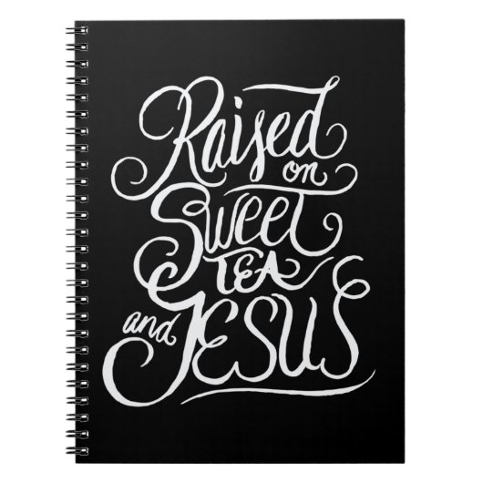 甘いお茶とイエスに育つ – 南クリスチャン ノートブック (正面)