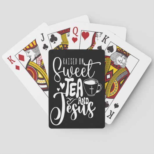 甘いお茶とイエスに育てられる トランプ (裏面)