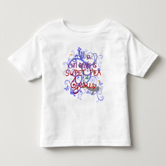 甘いお茶とイエス トドラーTシャツ (正面)