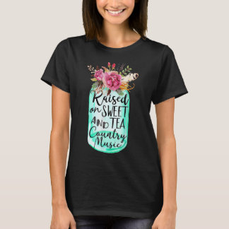 甘いお茶とカントリー音楽の花瓶で育つ Tシャツ