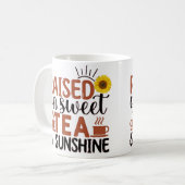 甘いお茶とサンシャインで育つ コーヒーマグカップ (正面左)