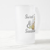 甘いお茶と太陽 フロストグラスビールジョッキ (正面右)