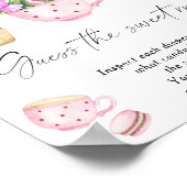 甘いお茶のパーティー – 甘い混乱を推測 ポスター (角)