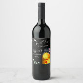 甘いお茶の赤ちゃんシャワーギフト ワインラベル (正面)