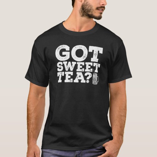 甘いお茶を飲む南の甘いお茶の飲み物 Tシャツ (正面)